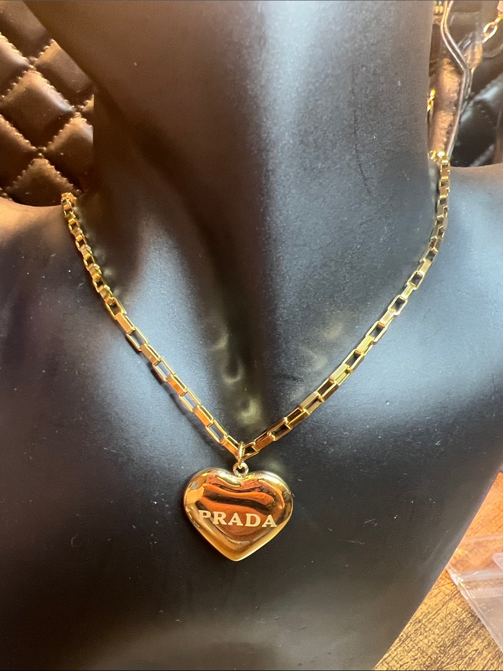 Gold Heart Pendant Necklace